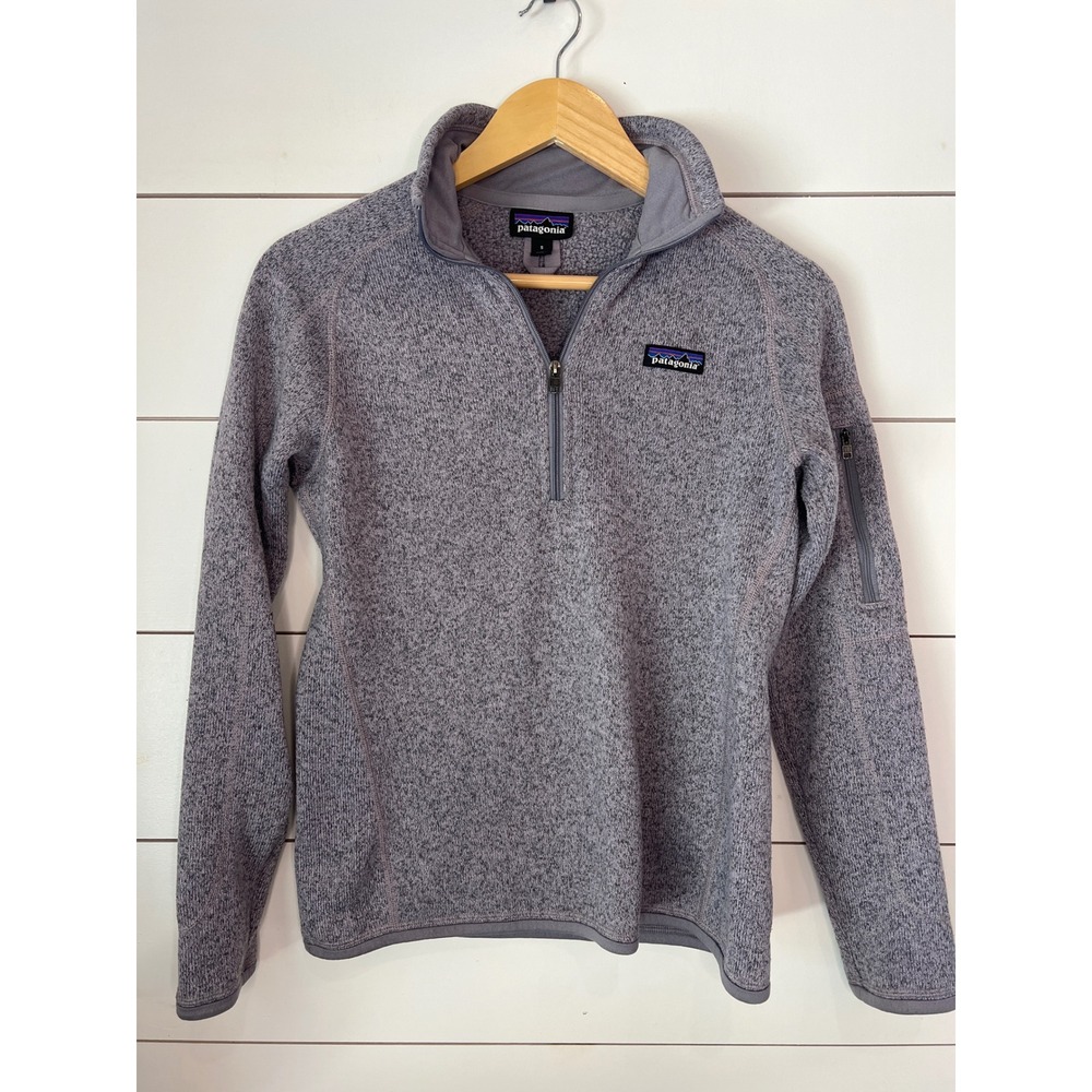 Patagonia Better Sweater 1/4 Zip Pullover purple Fleece Womens Small gorpcore